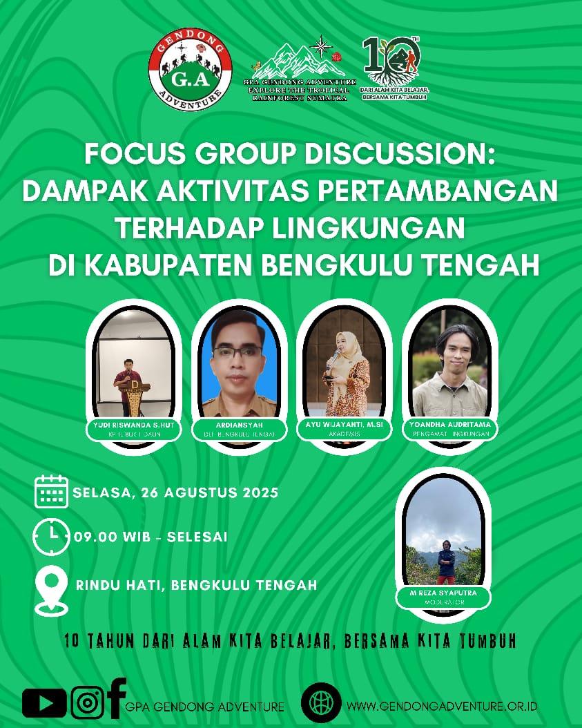 Foto kegiatan FGD Dampak Pertambangan - GPA Gendong Adventure - foto 4